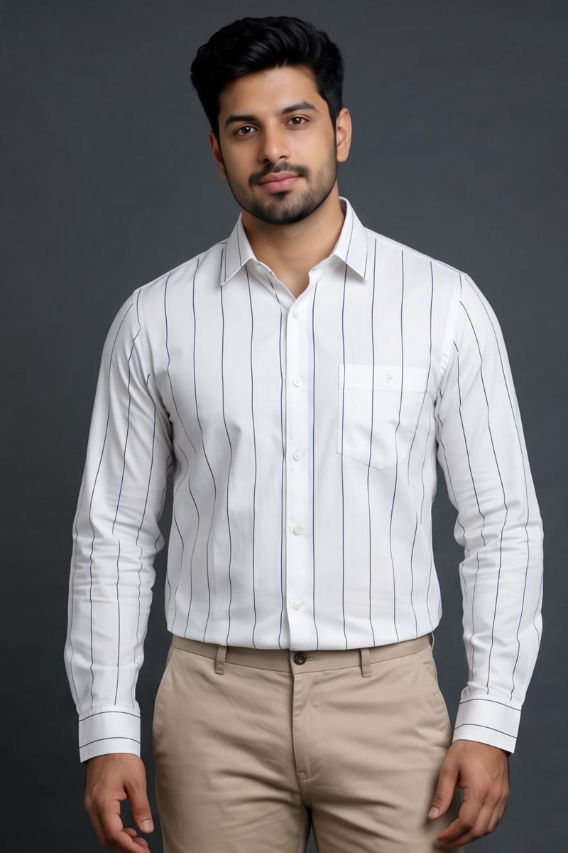Pure White Classic Shirt - White