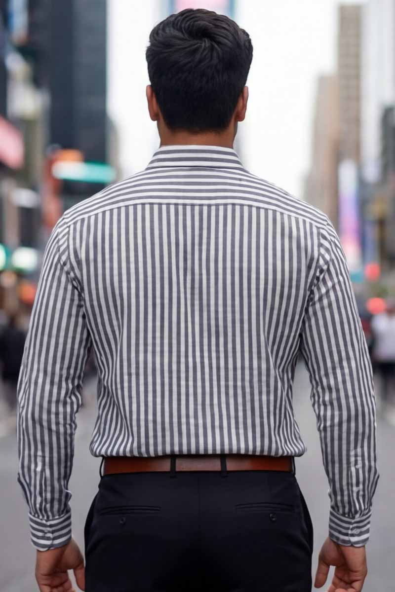 SHIRT Classic Striped (BLACK) - 6