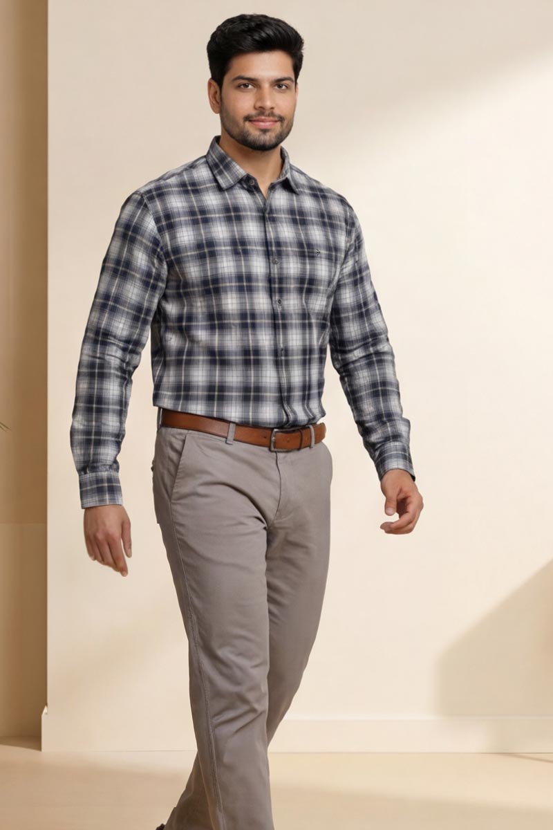 Urban Check Shirt - L-Grey - 3