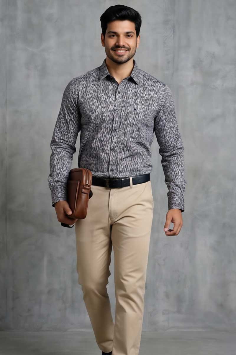 Men's Classic Navy Blue Shirt