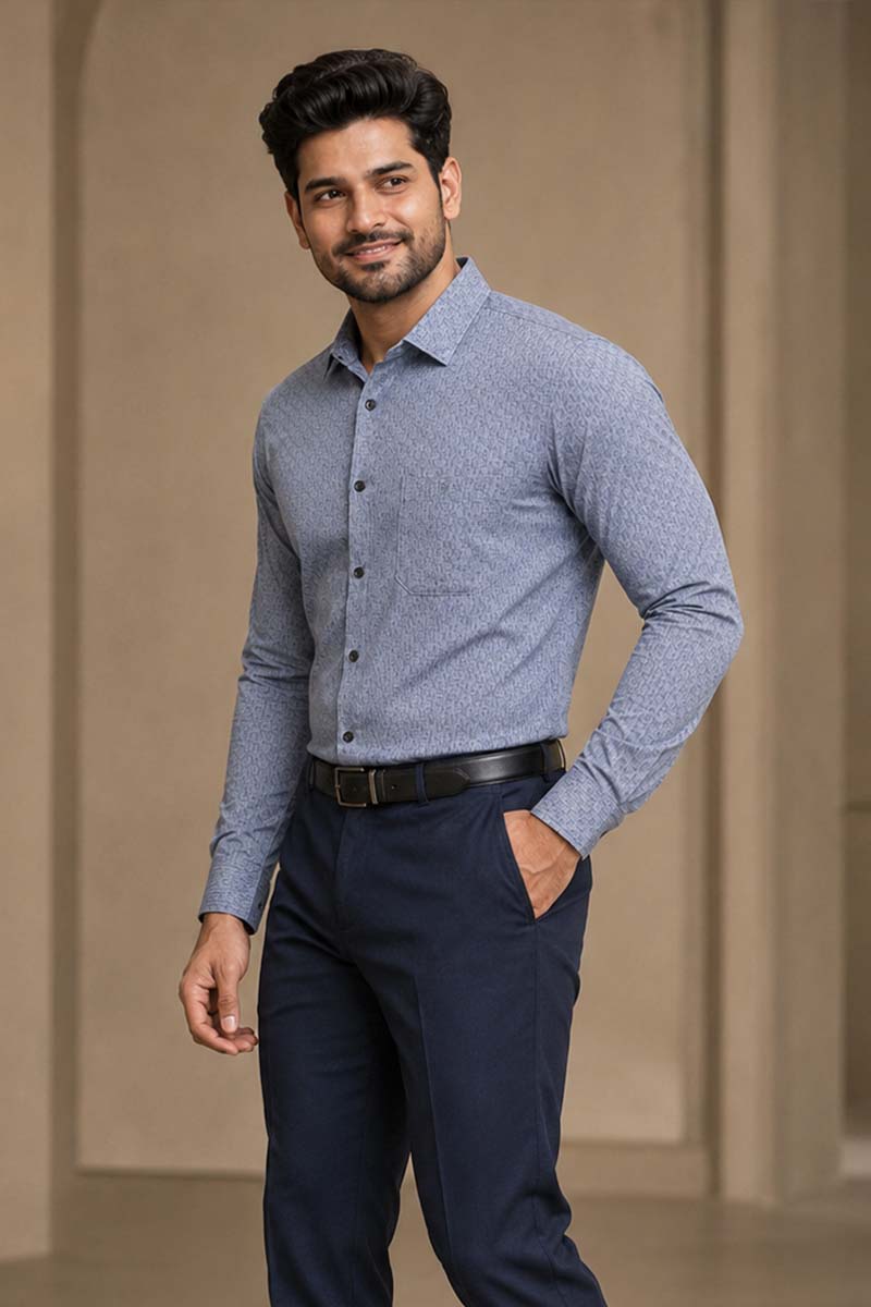 Elegant Blush Grey Shirt - Blusish Grey - 3