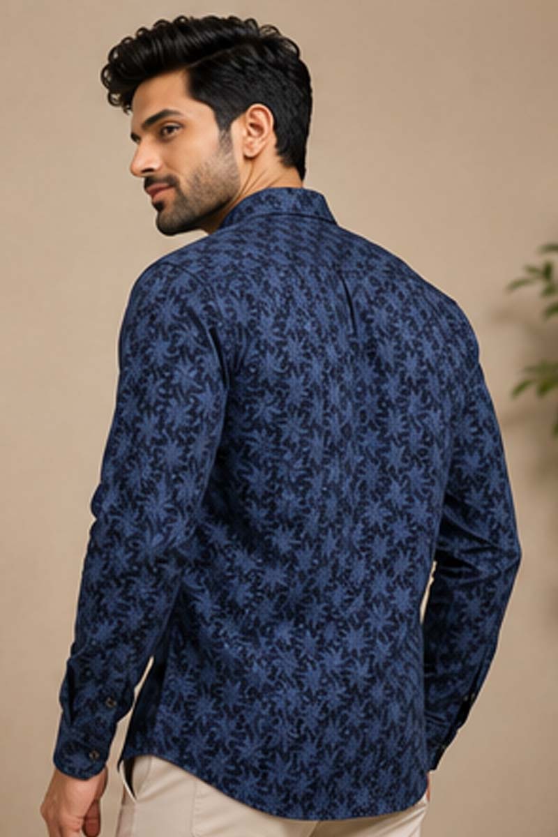 Signature Floral Shirt - D-Blue - 6