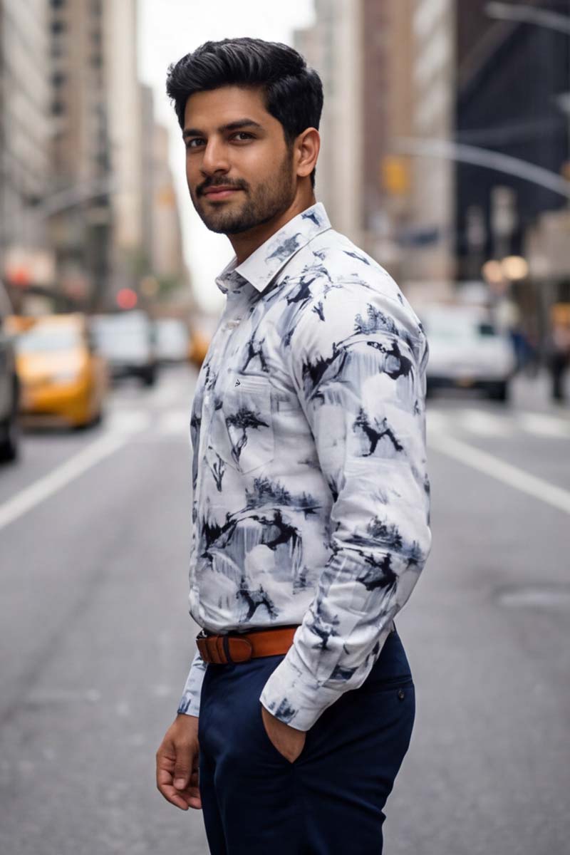 SHIRT - Urban Landscape Long Sleeve Shirt (ASH) - 4