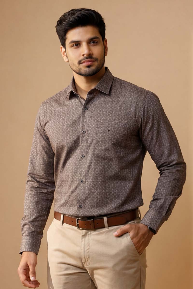 Espresso Elegance Shirt - Brownish