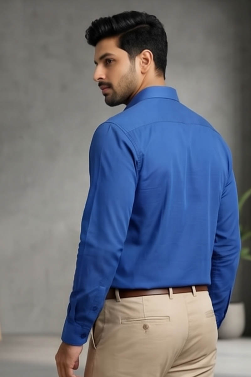 Classic Blue Shirt - A - BLUE - 6