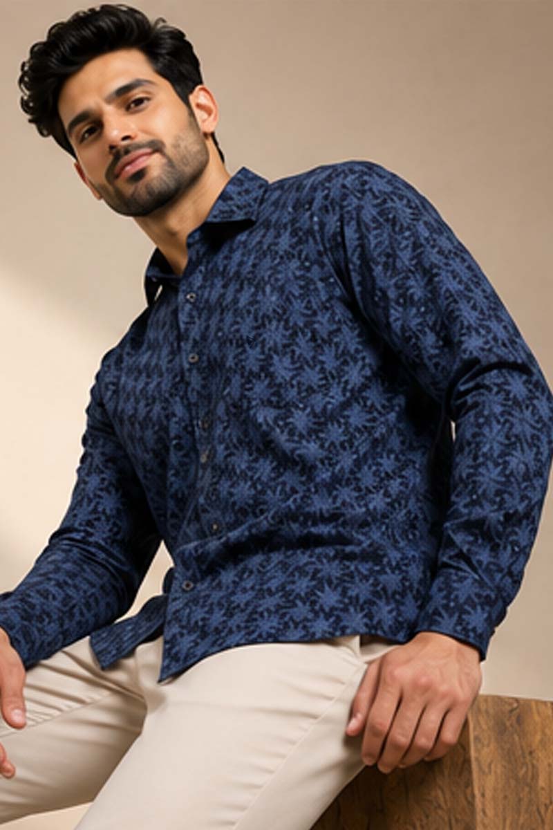 Signature Floral Shirt - D-Blue - 2