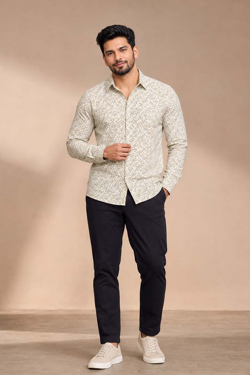 Champagne Fawn Shirt -White-Fawn