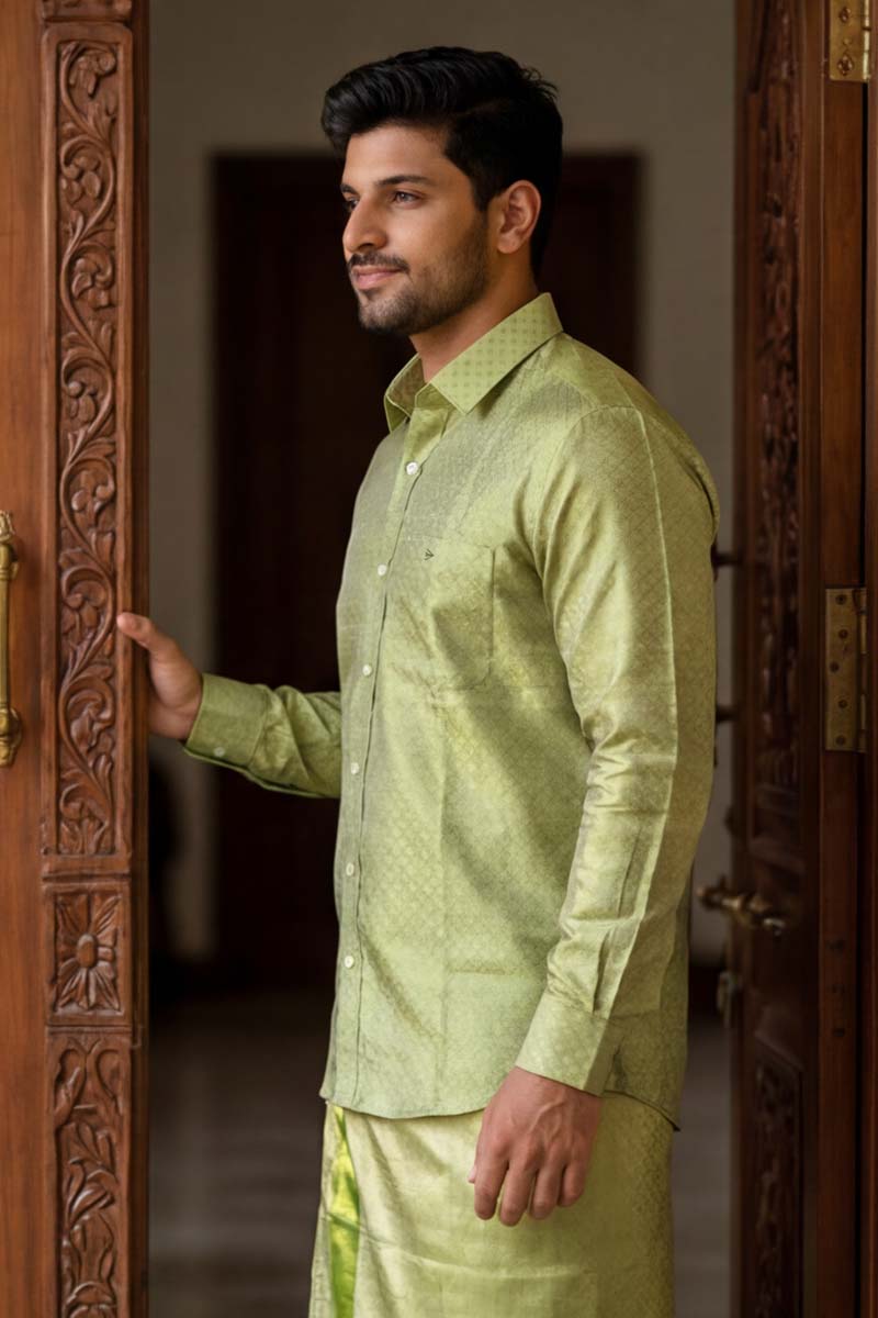 Regal Loom Festive Wear-Green - 4