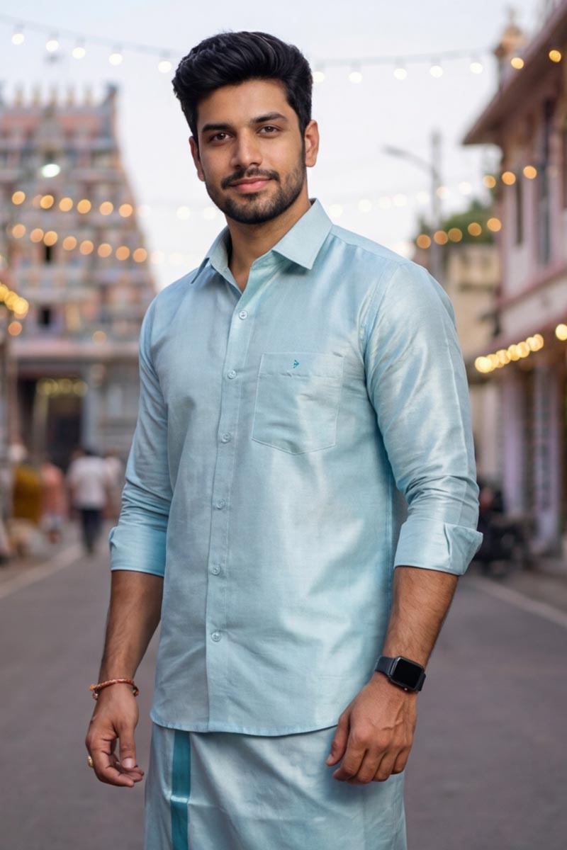 Elite Frost Formal Shirt - S-BLUE - 4