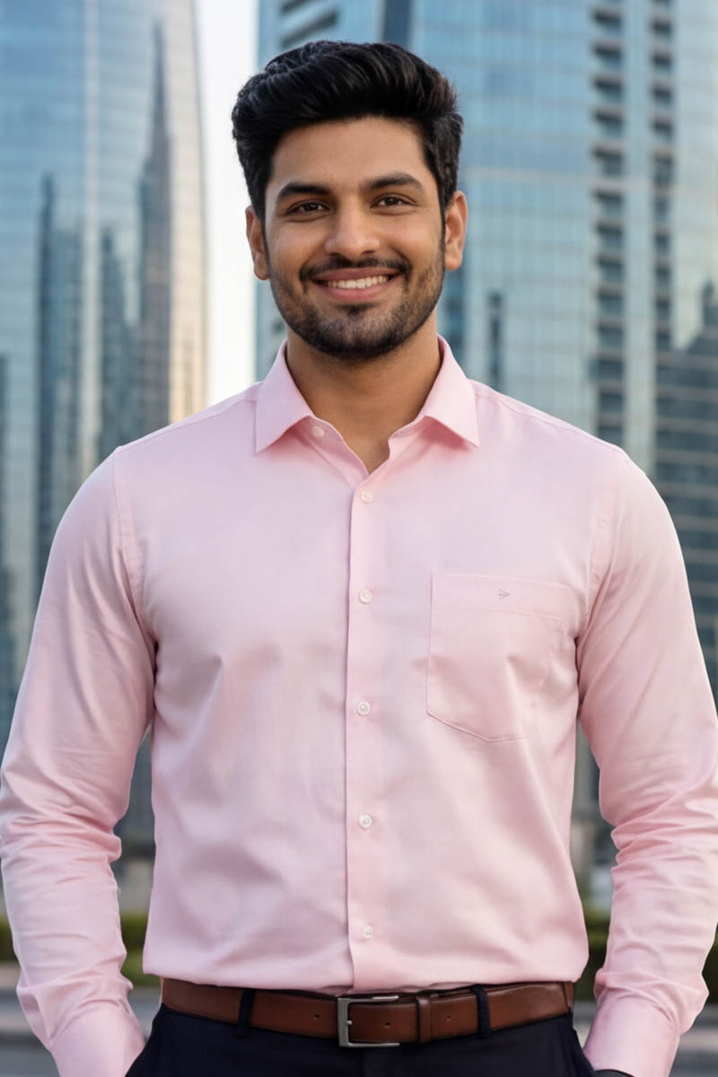 SmartEase Semi-Formal Shirt – Pink - 2