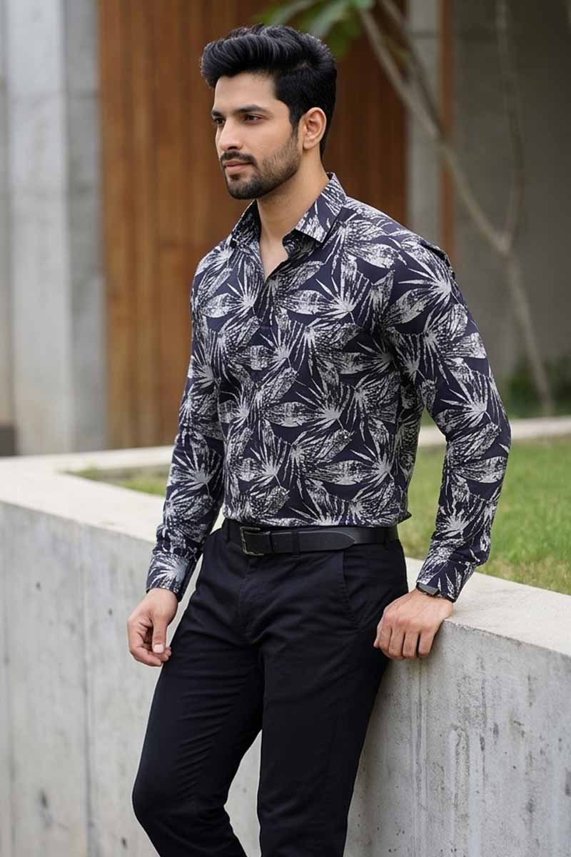 Eclipse Printed Shirt - Black - 2
