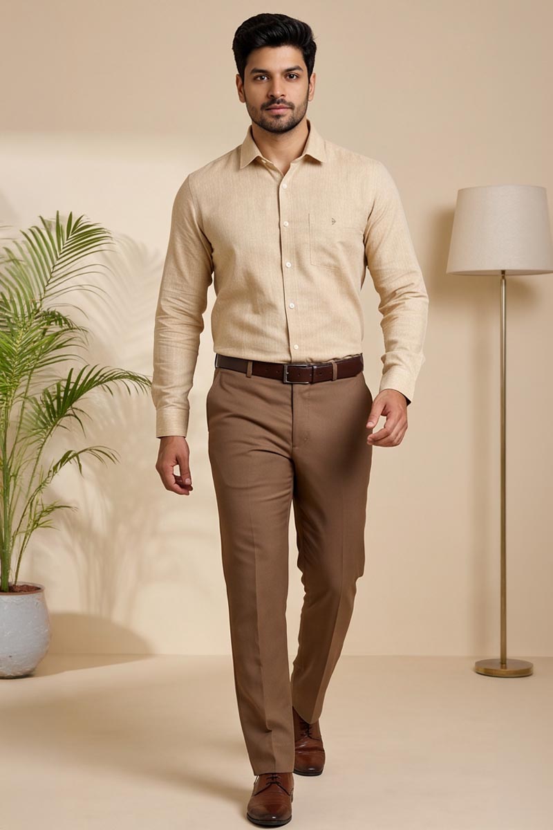 Sandstone Khaki Shirt -L-Khaki - 3