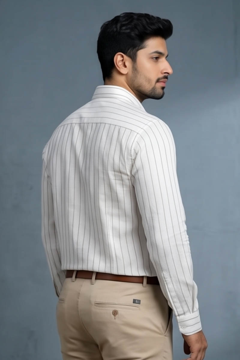 Walnut Stripe Shirt - Brown - 6