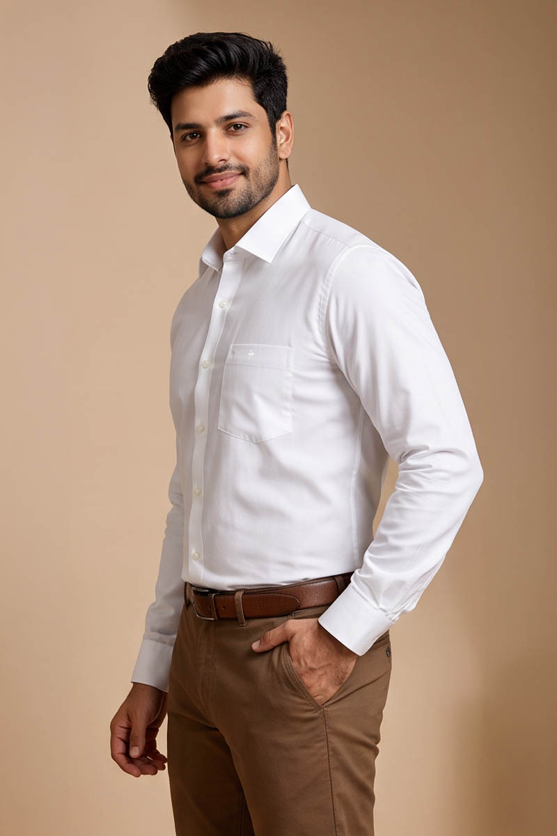 White Signature Shirt - White - 2