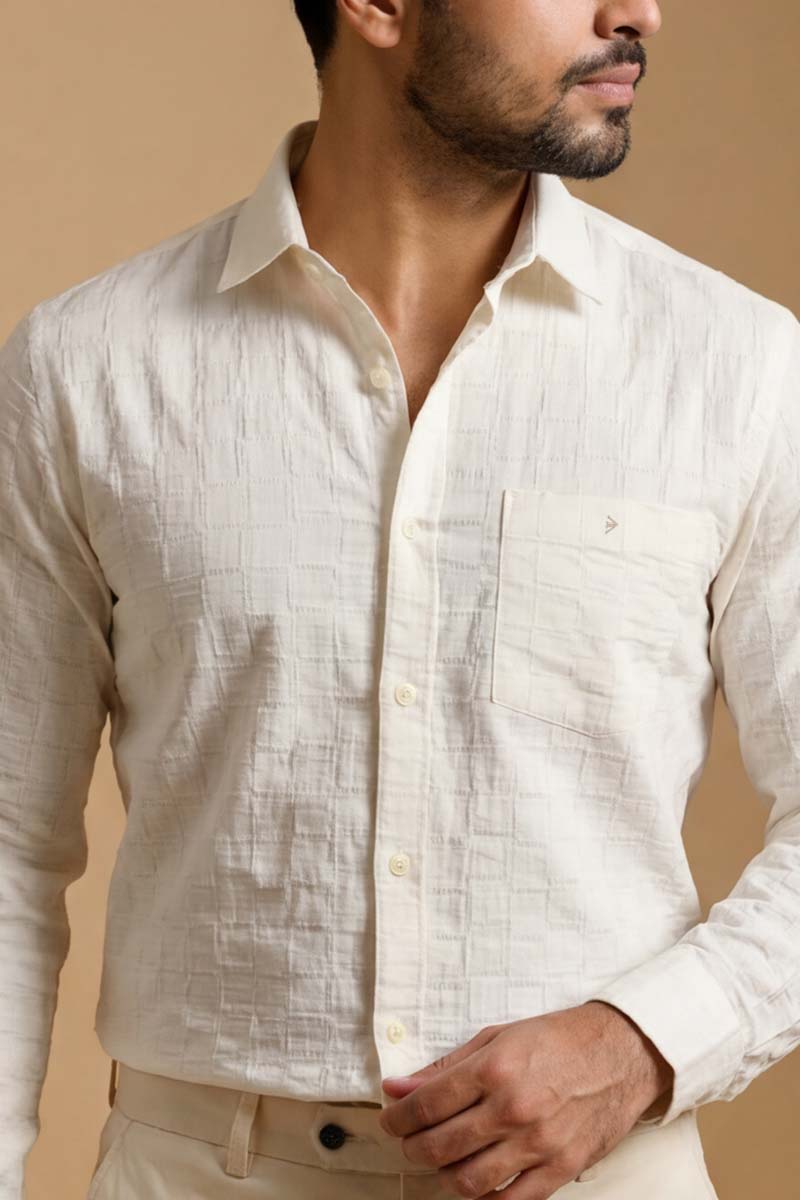Ivory Luxe Shirt - White - 5