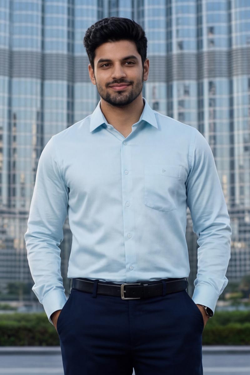 SmartEase Semi-Formal Shirt – Pastel Green - 2