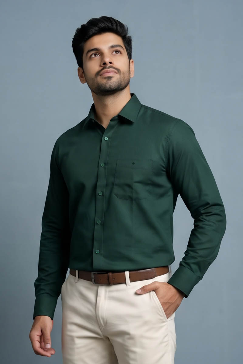 Emerald Green Classic Shirt - 2