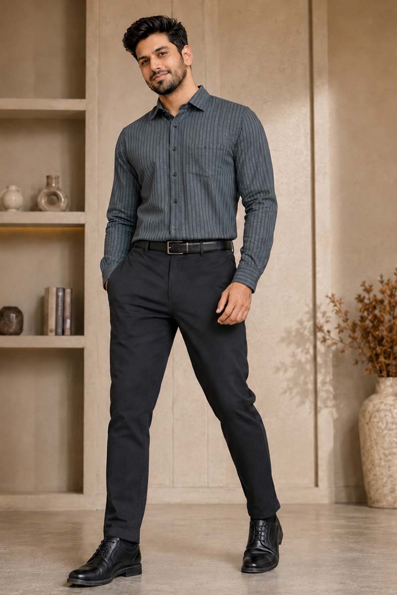 Grey Monarch Shirt - E-Grey - 4