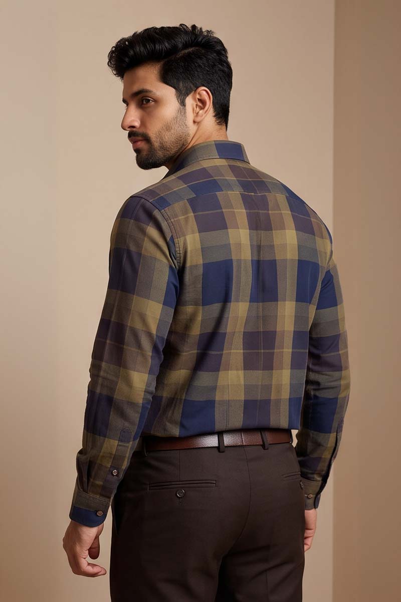 Walnut  Check Shirt - Brown - 6