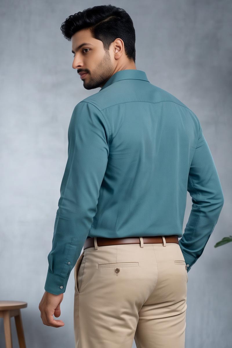 Azure Blue Premium Shirt - S-Blue - 6