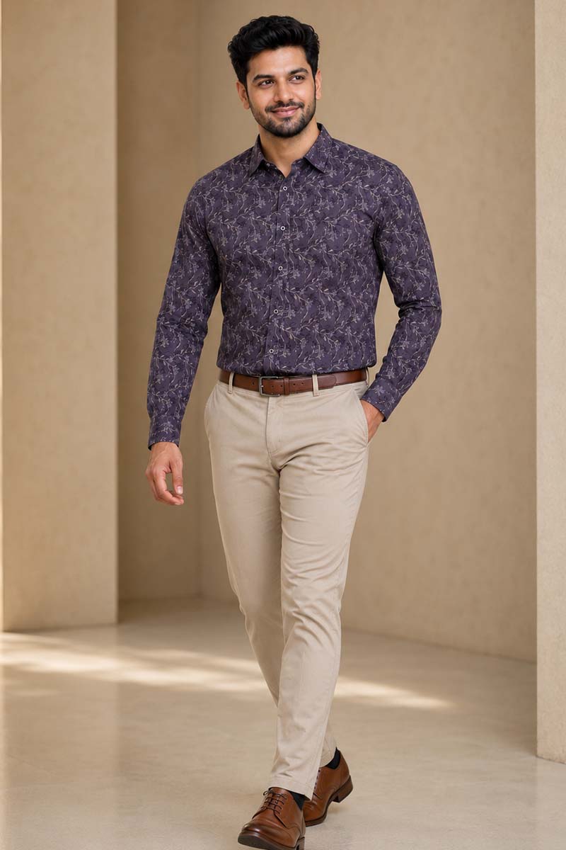 Lilac Charm Shirt -L-Purple - 3