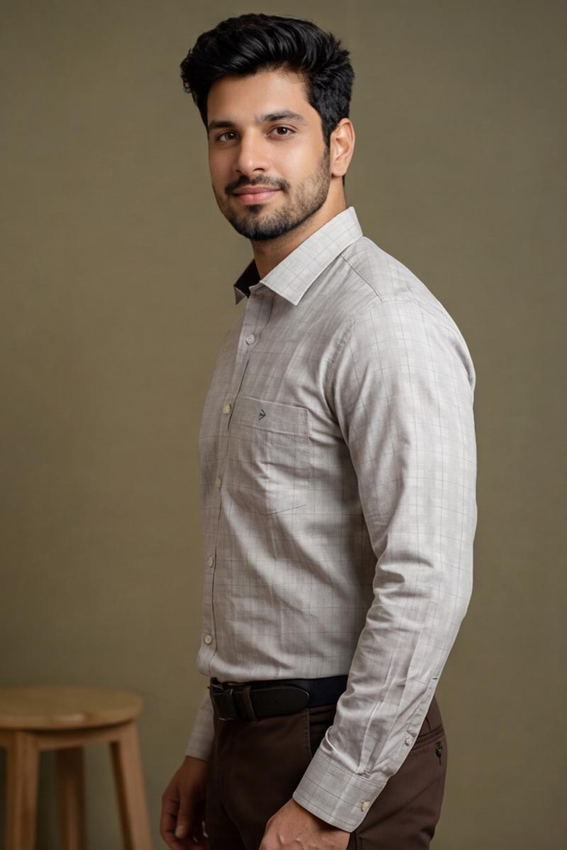 Cloud Grey Premium Shirt - L-Grey - 2