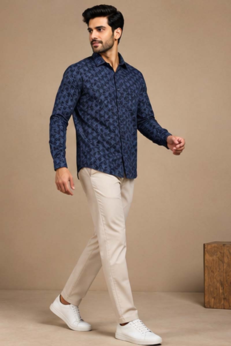 Signature Floral Shirt - D-Blue - 5
