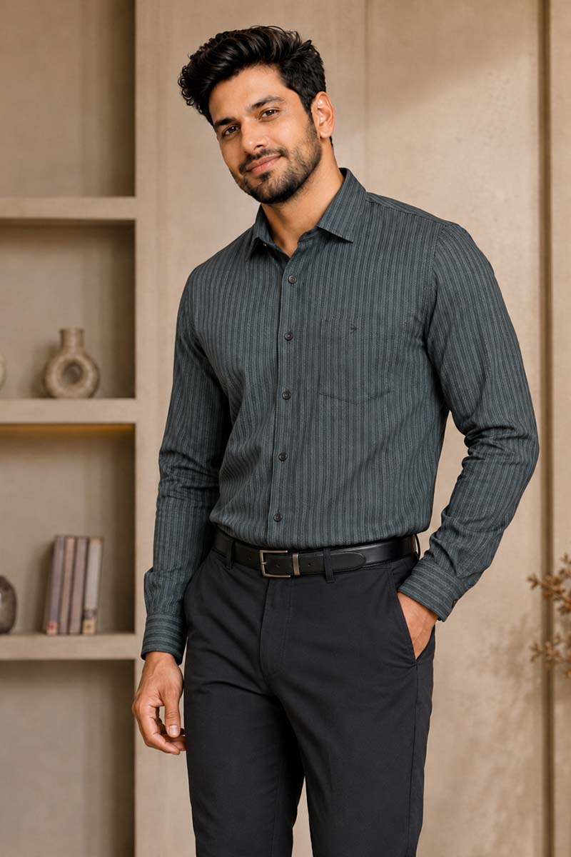 Grey Monarch Shirt - E-Grey - 2