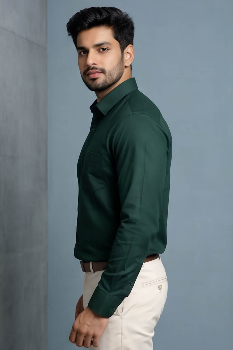 Emerald Green Classic Shirt - 3