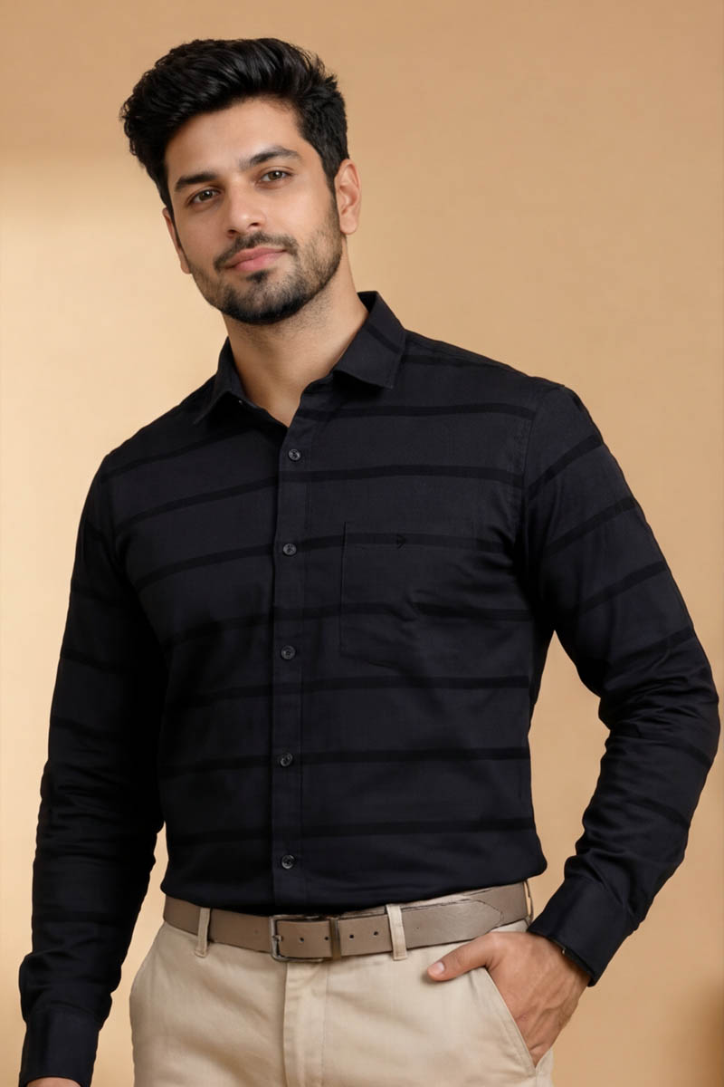 Black Ivory Classic Shirt - Black - 5