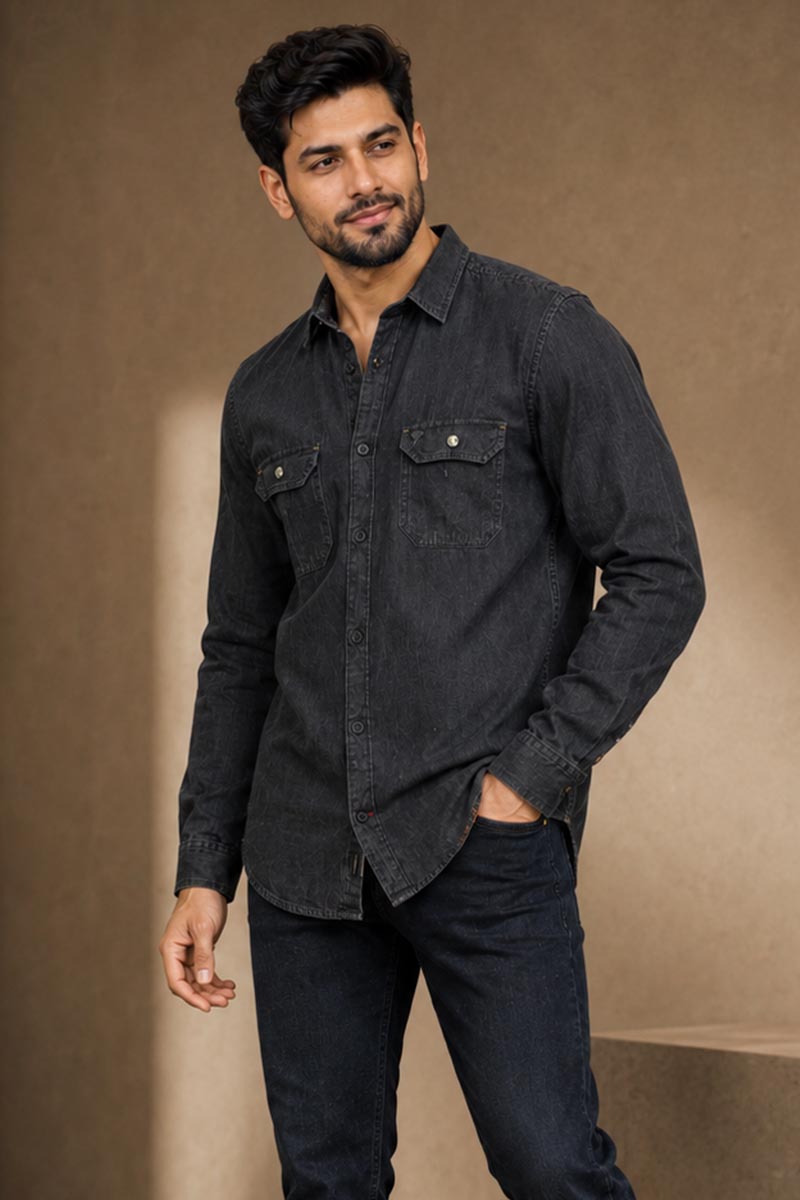 Dark Grey Classic Shirt - D-Grey - 6