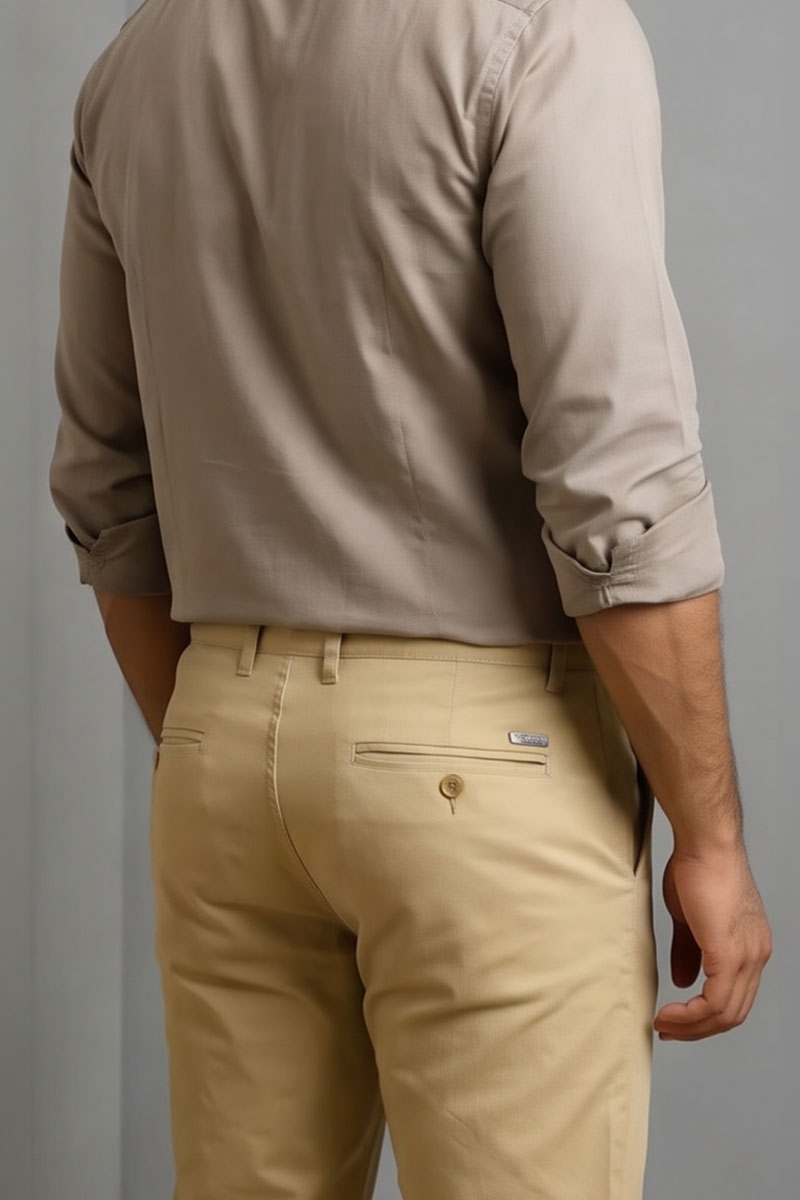 Elite Fawn Office Trousers - Fawn - 6