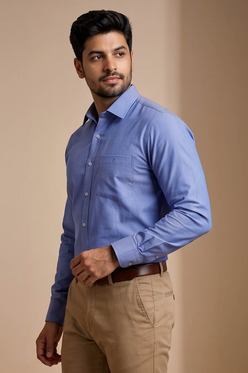 Azure Essential Shirt -L-Blue - 2