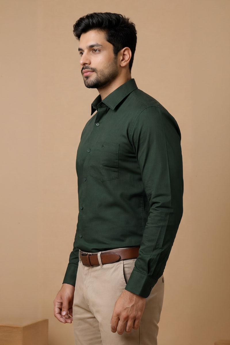 Premium Forest Green Shirt - D-Green - 2