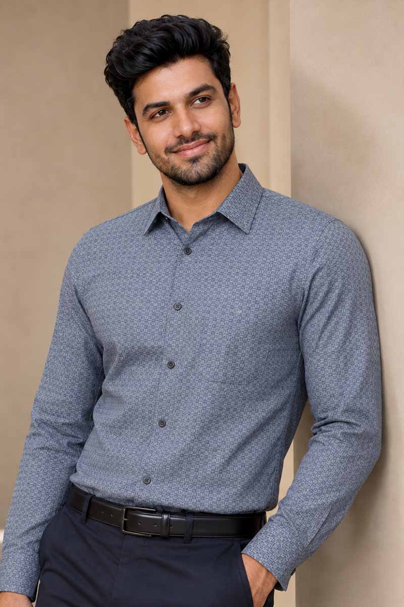Elegant Blush Grey Shirt - Blusish Grey - 2