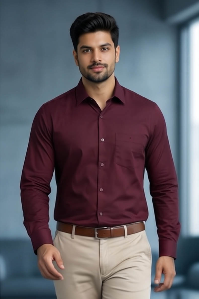 Royal Maroon Shirt - Maroon