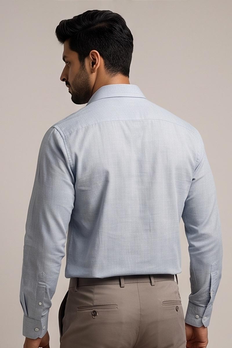 PureLine Formal Shirt in Light Grey - 6