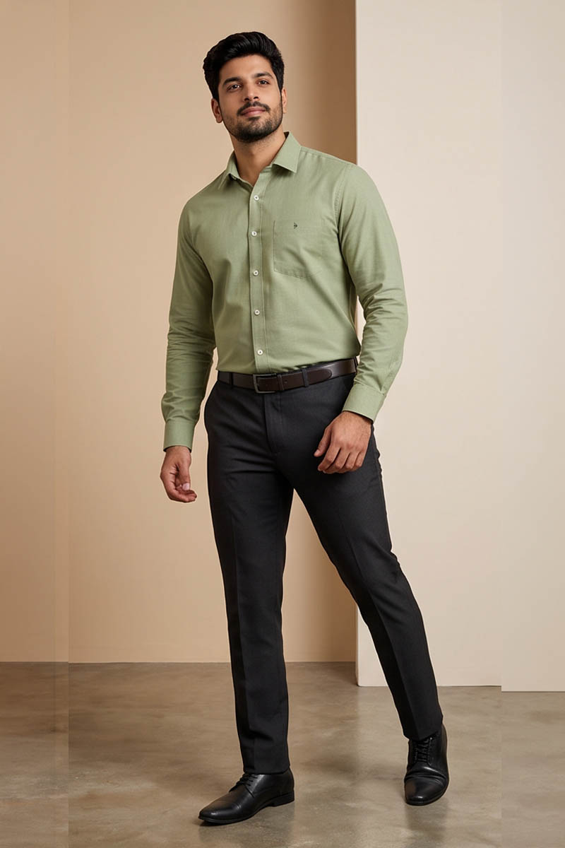 Mint Green Shirt - L-Green - 4
