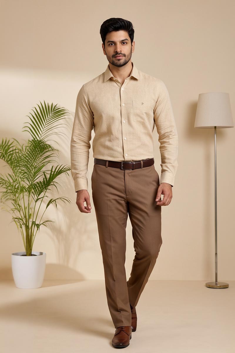 Sandstone Khaki Shirt -L-Khaki - 5