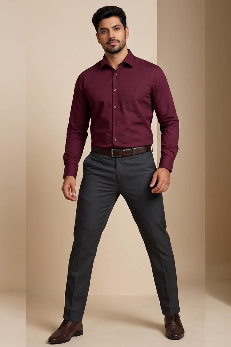Maroon Royale Shirt - Maroon - 4