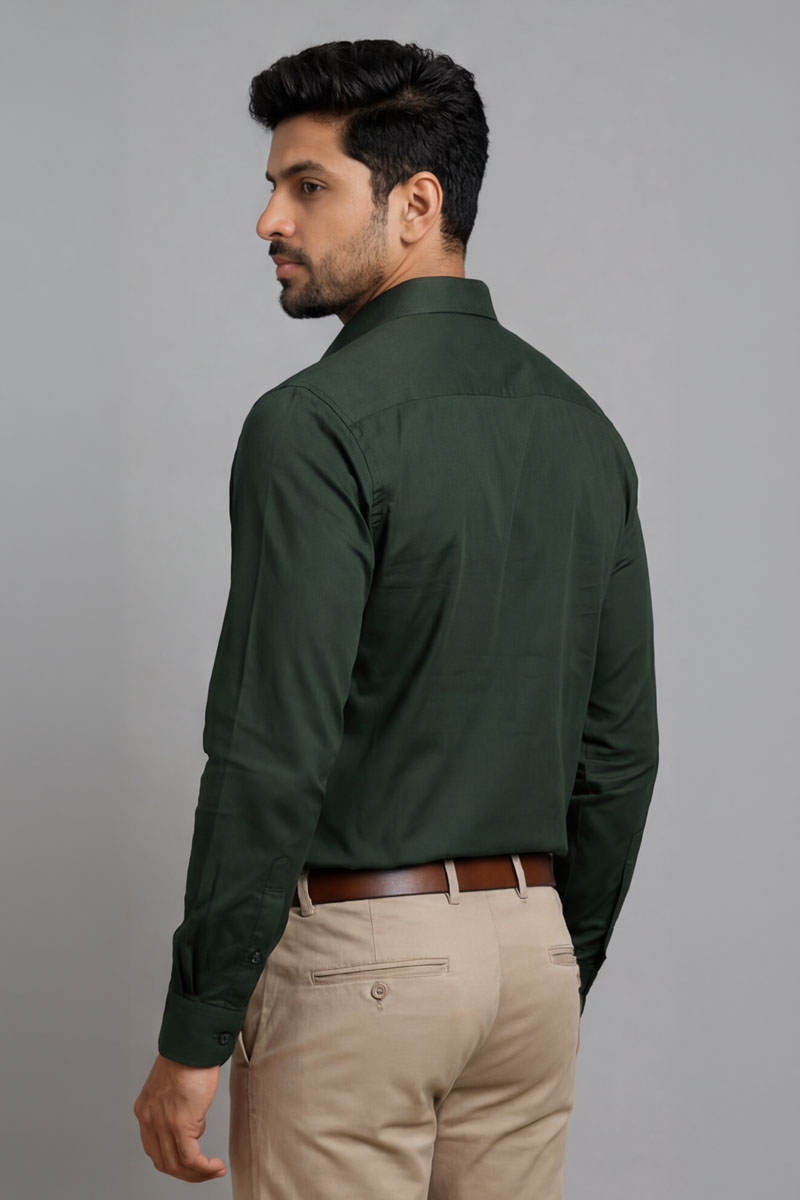 Premium Forest Green Shirt - D-Green - 6