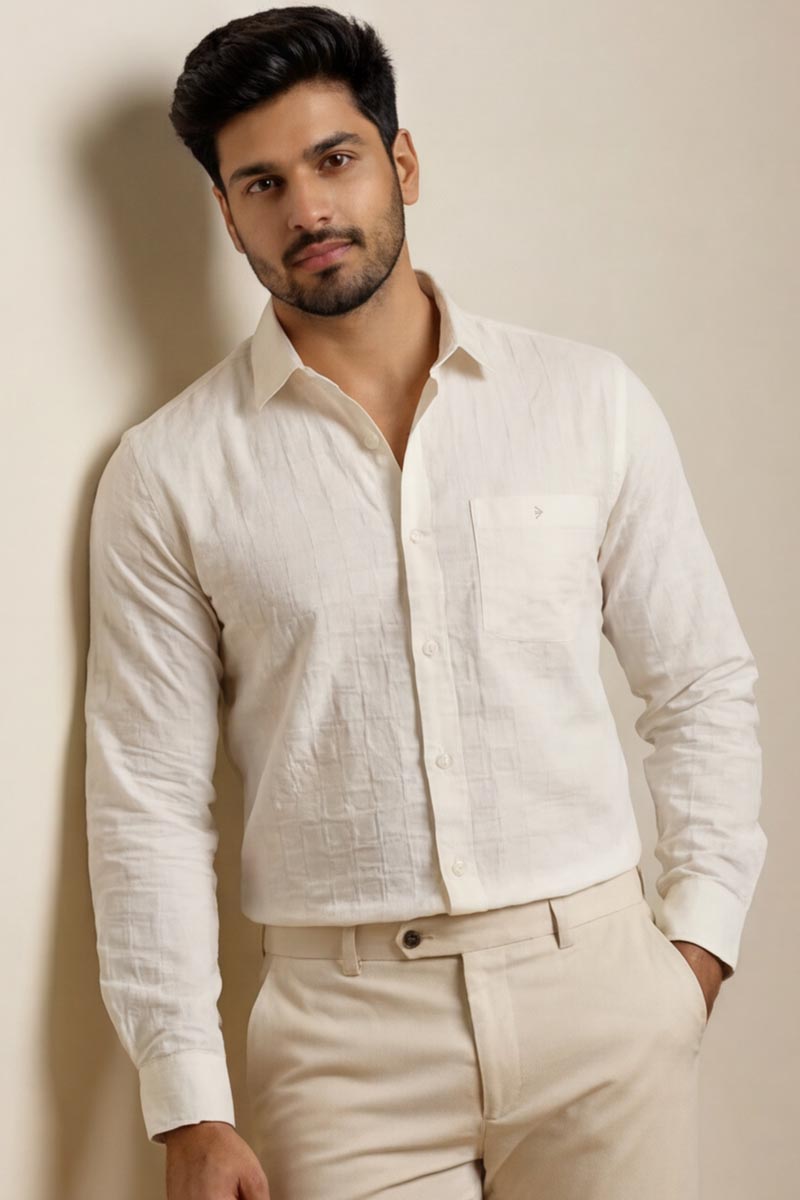 Ivory Luxe Shirt - White