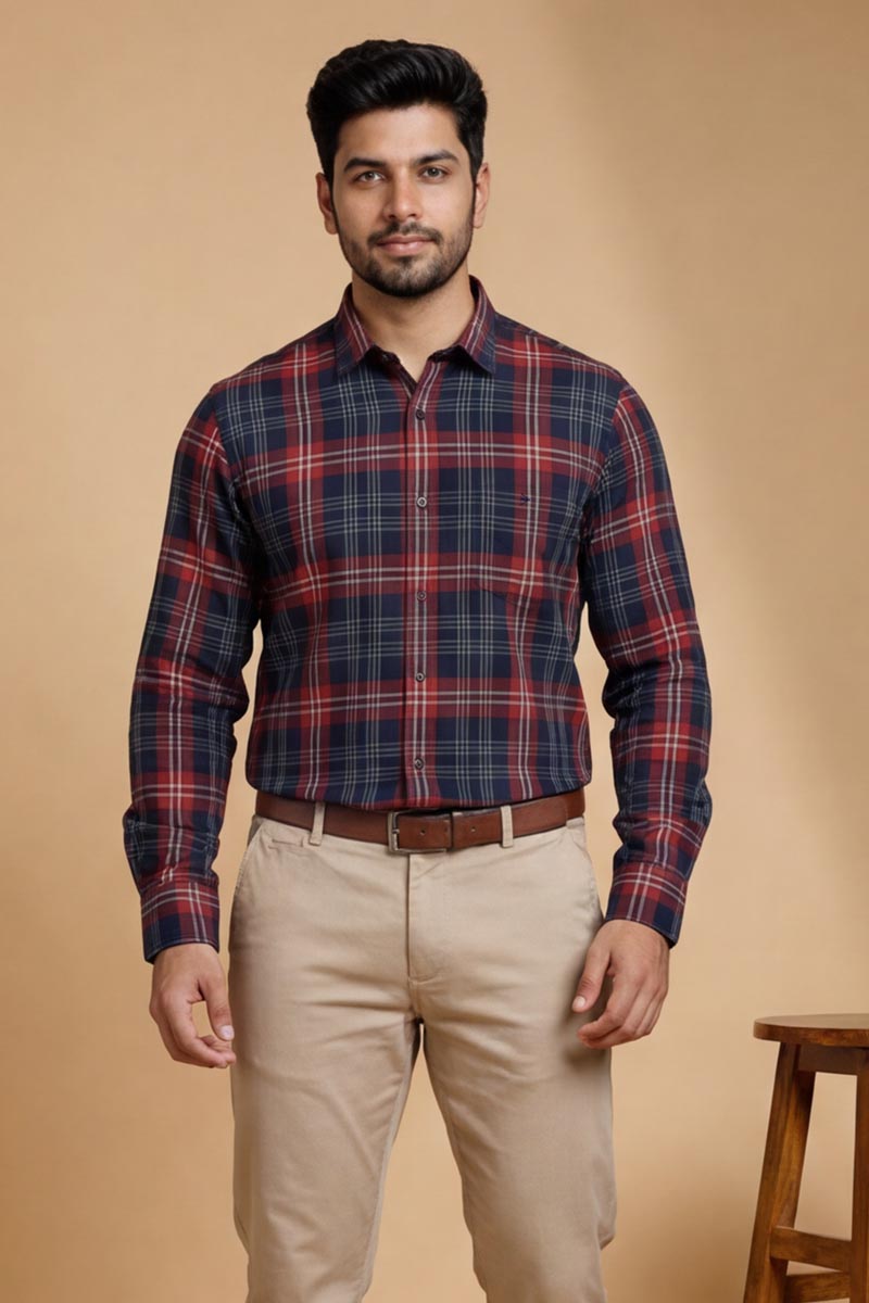 Ruby Red Check Shirt - Red