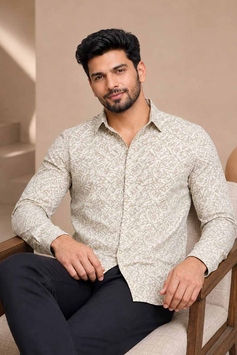 Champagne Fawn Shirt -White-Fawn - 4