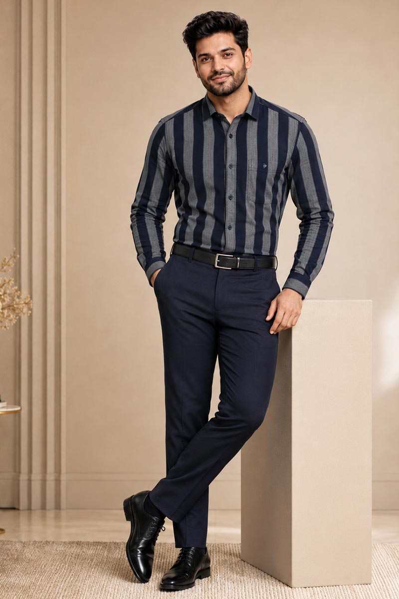 Navy Premium Shirt - Navy - 5