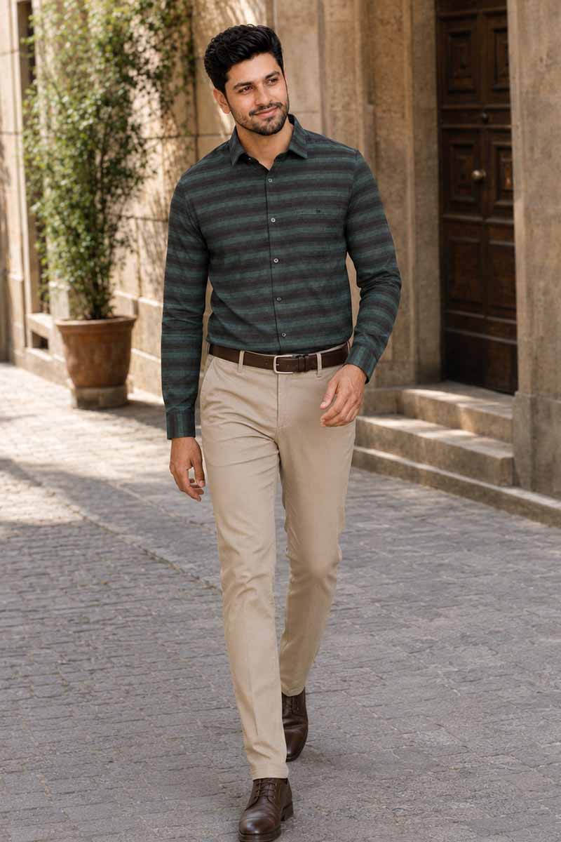 Green Heritage Check Shirt  -Green - 3