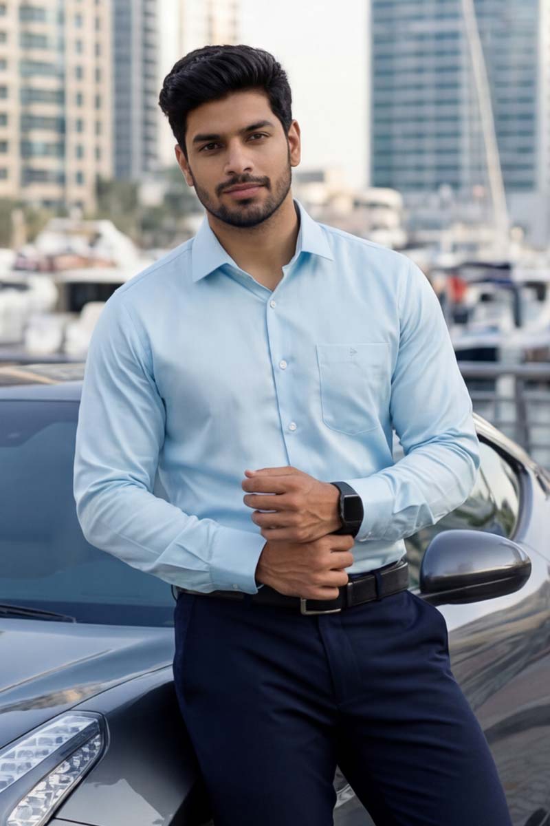 SmartEase Semi-Formal Shirt – Pastel Green - 5