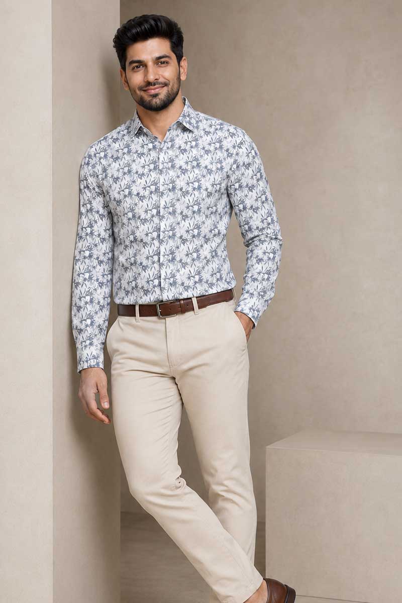 Silver Mist Shirt -White-Grey - 5