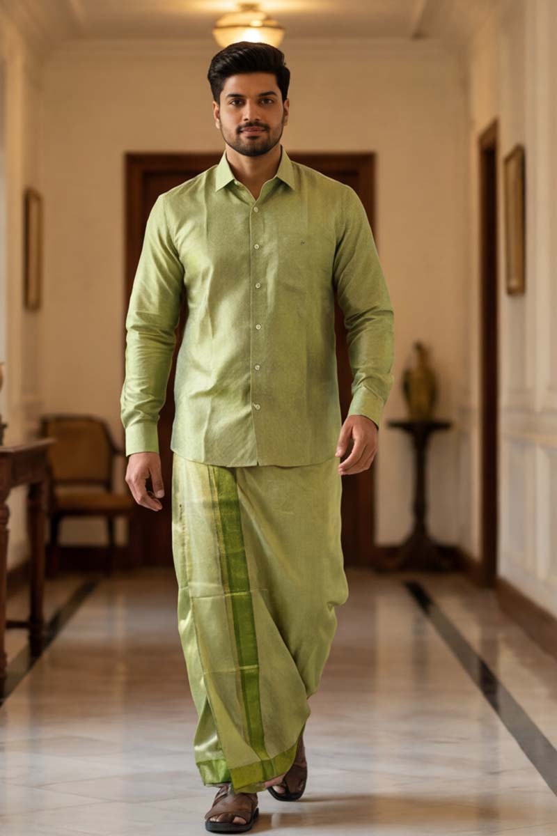 Regal Loom Festive Wear-Green - 3