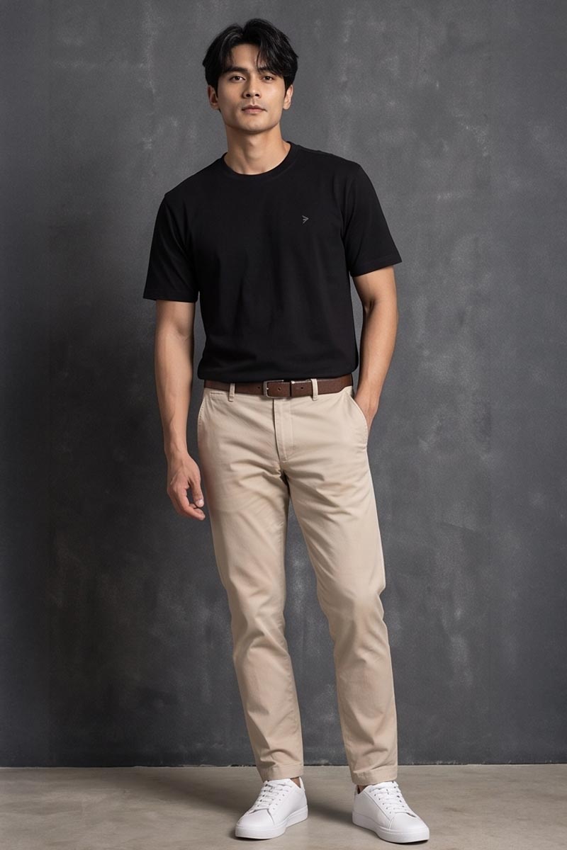 Onyx Basic Crew Neck T-Shirt -Black - 6